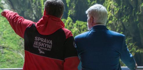 Návštěva prezidenta Petra Pavla v Punkevních jeskyních, 26. 9. 2023